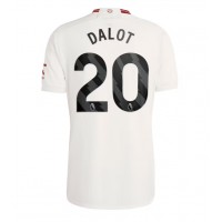 Camisa de Futebol Manchester United Diogo Dalot #20 Equipamento Alternativo 2023-24 Manga Curta